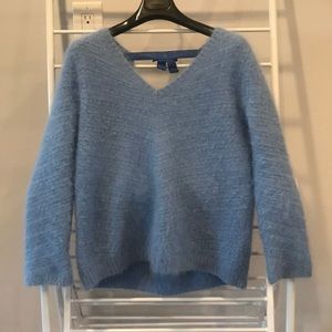 Sandro Angora Baby Blue Sweater